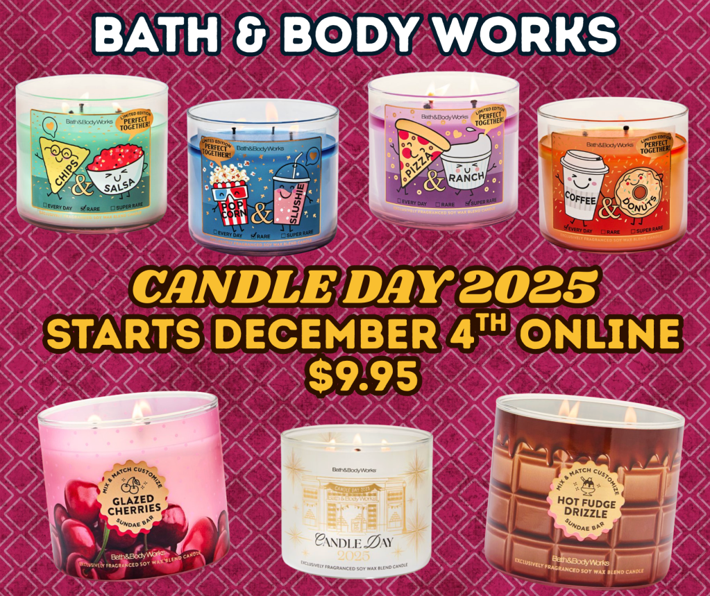 Bath & Body Works Candle Day 2025 Starts December 4th